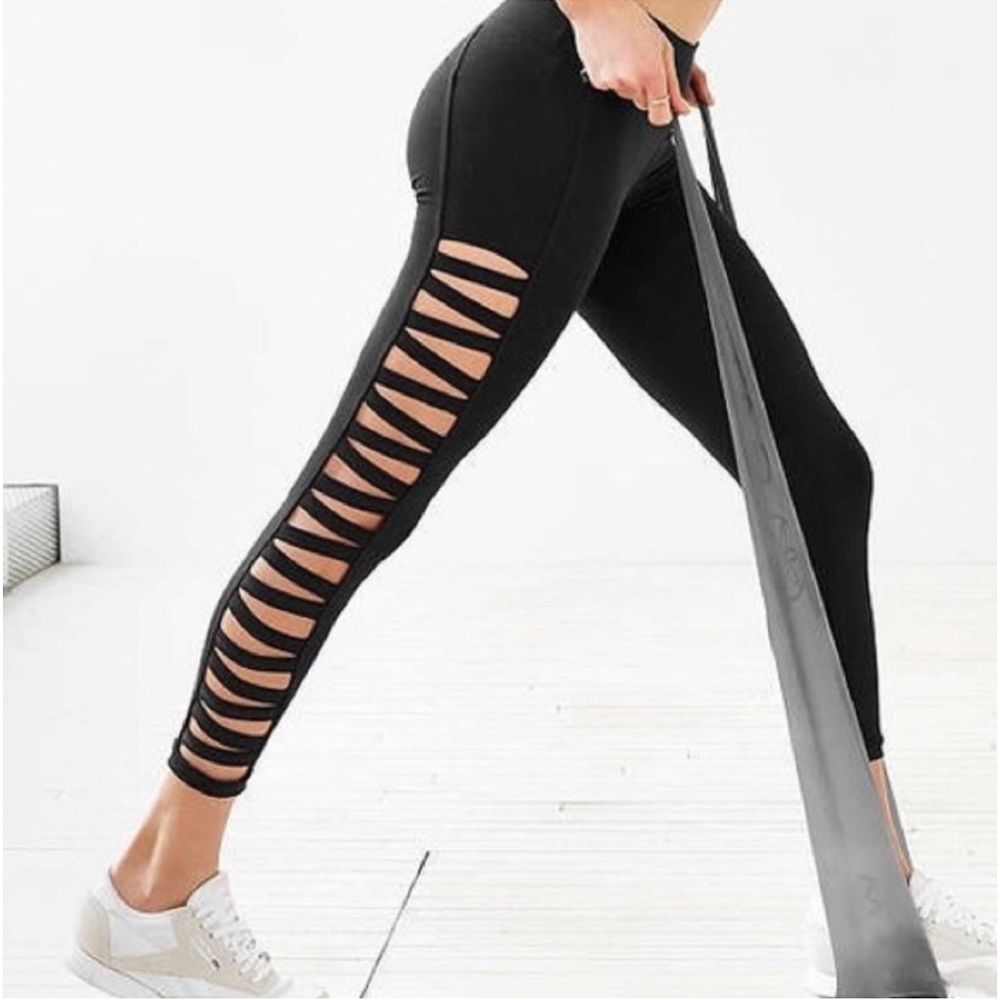 Urban Outfitters Black Cutout Leggings